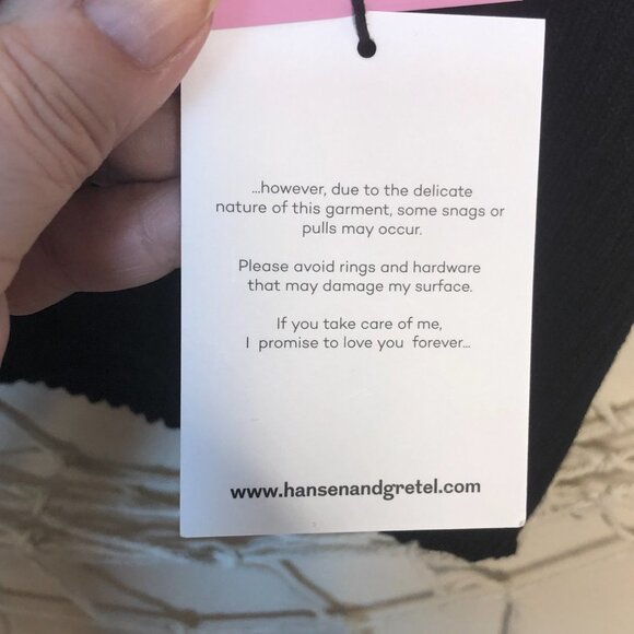 HANSEN & GRETEL Pip Singlet in Black S NWT - Picture 11 of 15